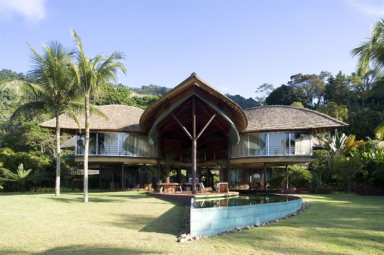 Unusual Tropical House Design - Leaf House in Brazil - DigsDi