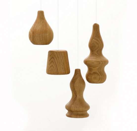 Unusual Wood Pendant Lamps - DigsDi