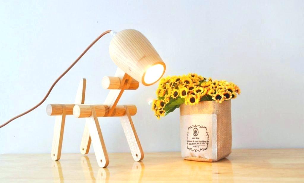 Wooden DIY Unique Table Lamps Idea — GEARON HOFFMAN HO