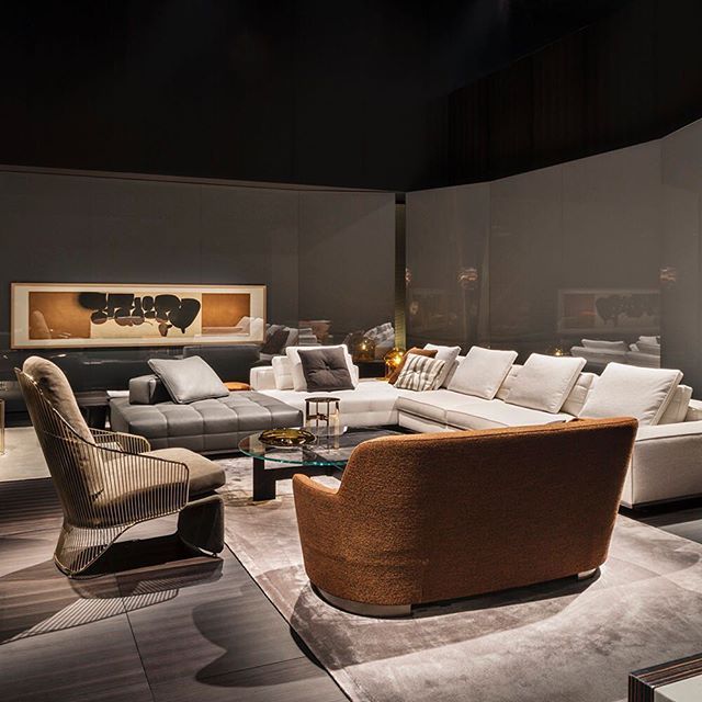 Minotti SALONE DEL MOBILE MILANO-DAY 1 LAWRENCE SEATING SYSTEM The .
