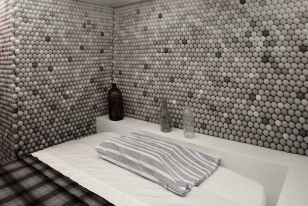 A 90 Sq Ft Apartment Made With 25,000 Ping Pong Balls In NYC .