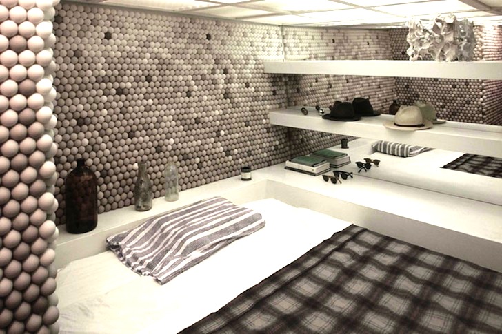 Tiny Brooklyn Apartment Is Covered with 25,000 Ping Pong Balls | 6sq