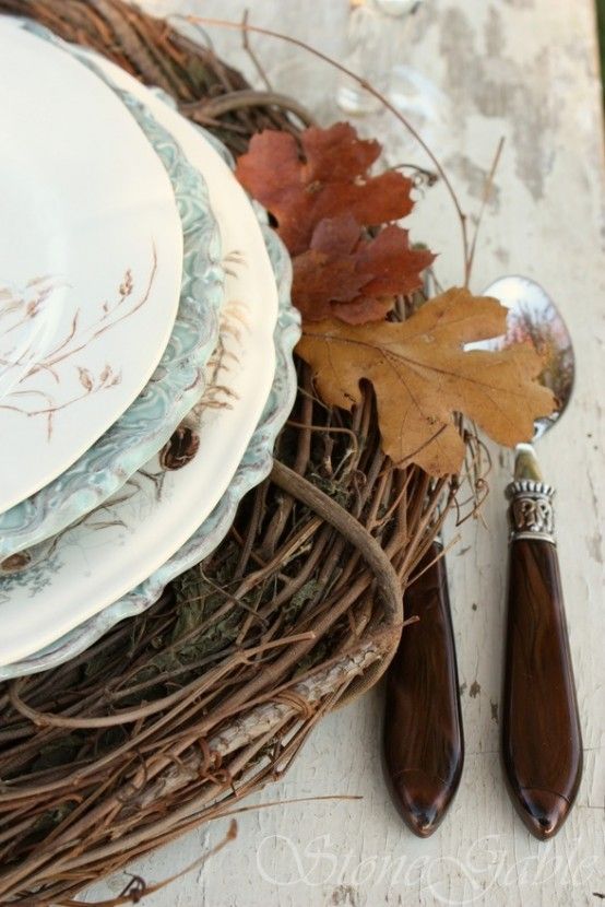 24 Vintage And Shabby Chic Thanksgiving Décor Ideas | Fall table .