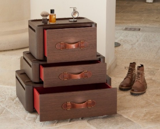 Vintage-Styled Drawers Inspired By Old Suitcases - DigsDi