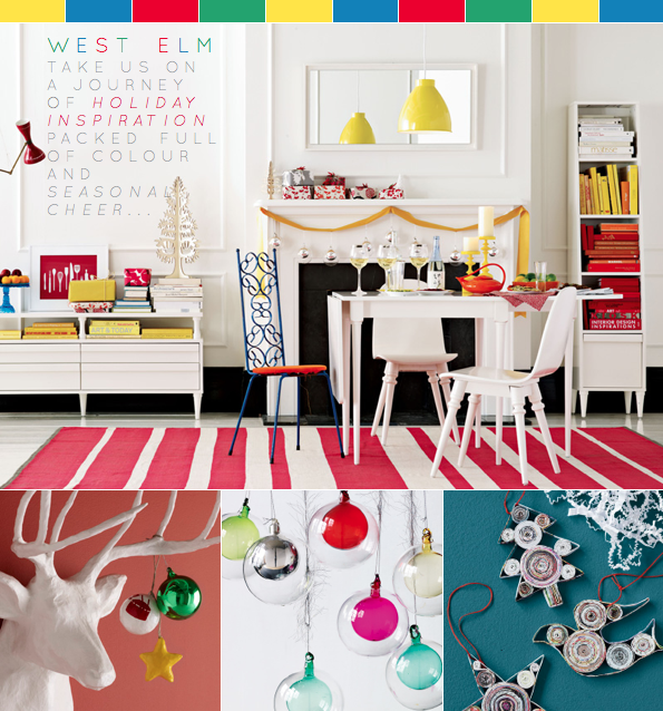 West Elm's Colourful Holiday and Party Decor - Bright Bazaar by .