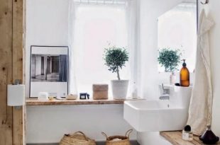 White Scandinavian Apartment with natural wood accents - This .