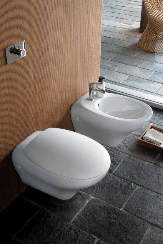Cool Wooden Bathroom Cabinets and Oval Sanitary Ceramics – Egg by .