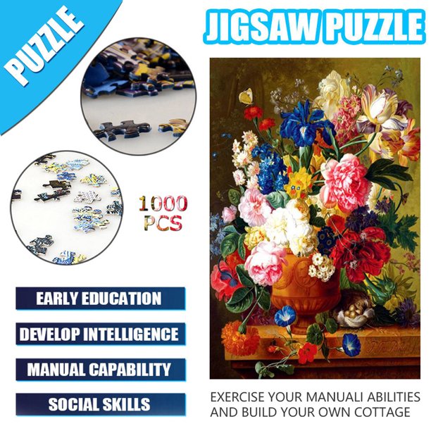 1000 Pieces Jigsaws Picture Puzzles Wooden Assembling Games .
