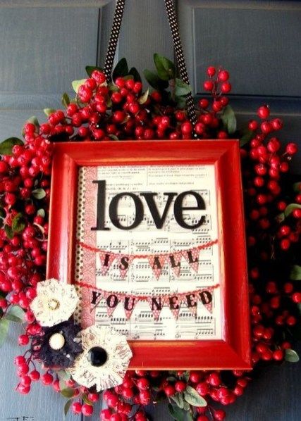Incredible Wreath And Garland Ideas For Valentine Day 30 | Diy .