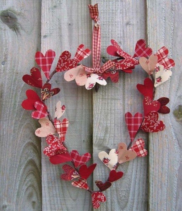 30 Wreath And Garland Ideas For Valentine's Day | Valentijnsdag .